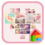 Logo of lovely pink android Application 